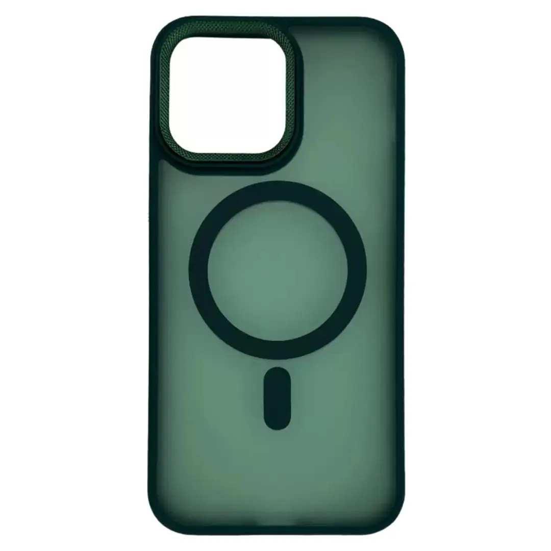 iPhone 15/iPhone 14/iPhone 13 MagSafe Cam Smoke Twotone Eco Dark Green